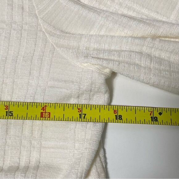 J.Jill Wearever Collection 3/4  Sleeve Ivory Tunic Blouse Women's Size Small - Picture 12 of 12